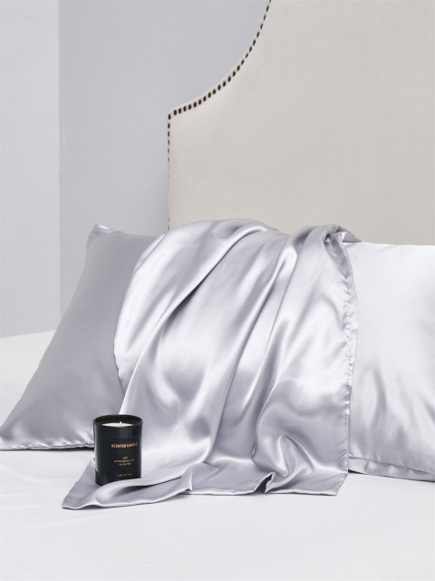 Satin Body Pillowcase Solid Body Pillow Cover 1Pc Envelope Closure