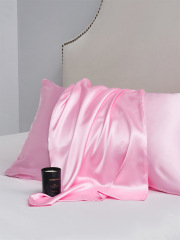 Satin Body Pillowcase Solid Body Pillow Cover 1Pc Envelope Closure