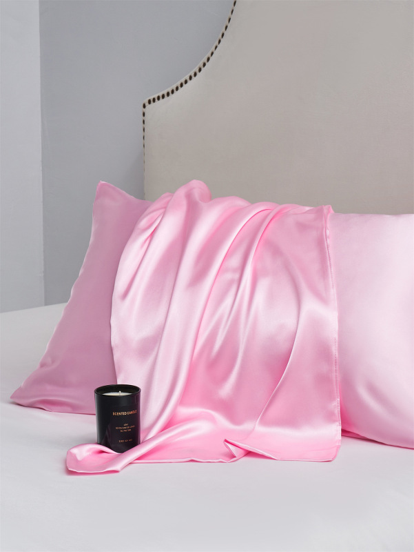 Satin Body Pillowcase Solid Body Pillow Cover 1Pc Envelope Closure