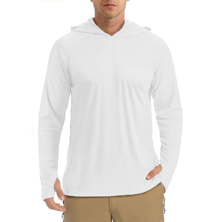 Men's Fishing Long Sleeve UV Protection Hoodie Rash Guard