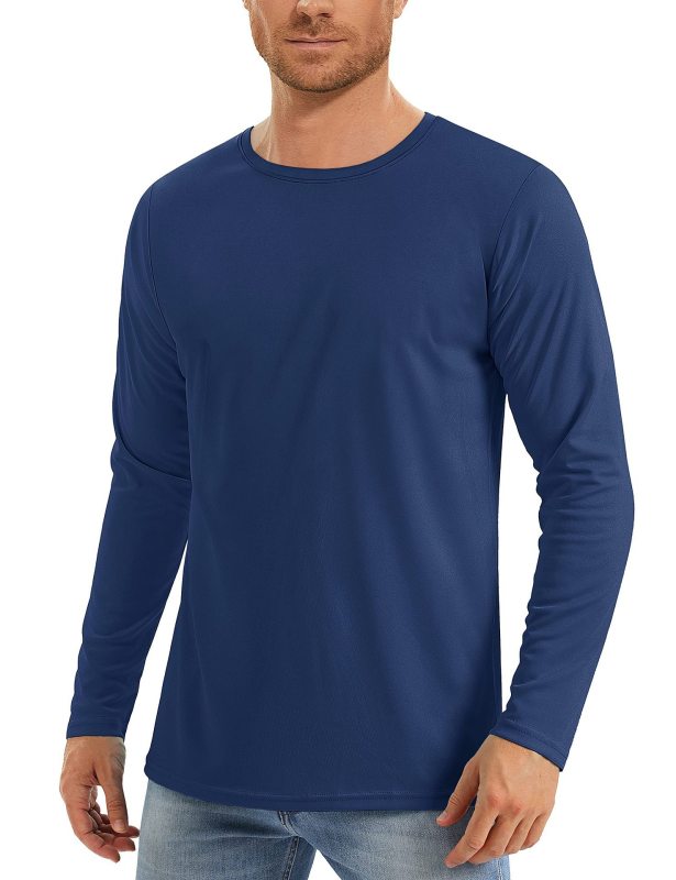 Men's Rash Guard Swim Surf Fishing Shirts Long Sleeves UV Sun Protection