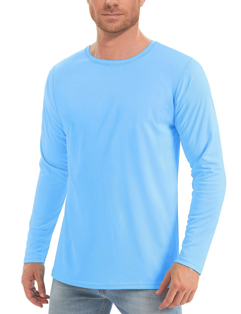 Men's Rash Guard Swim Surf Fishing Shirts Long Sleeves UV Sun Protection