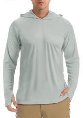 Men's Fishing Long Sleeve UV Protection Hoodie Rash Guard