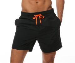 Mens Swim Trunks Above Knee Length Mesh Lining Pockets Quick Dry Swim Shorts