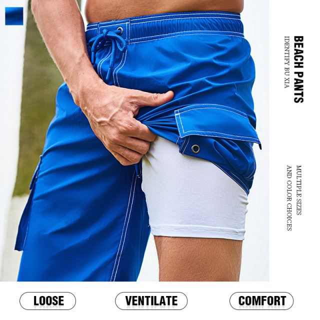 Mens Swimming Trunks Quick Dry Swim Shorts with Mesh Lining