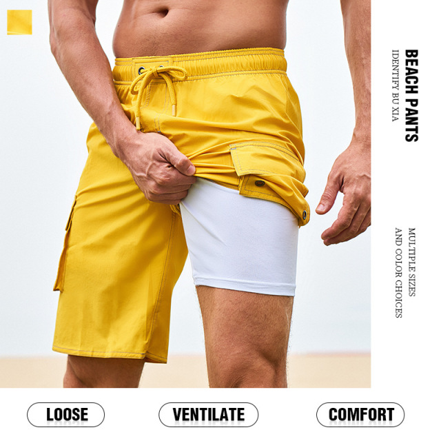 Mens Swimming Trunks Quick Dry Swim Shorts with Mesh Lining