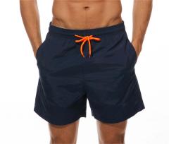 Mens Swim Trunks Above Knee Length Mesh Lining Pockets Quick Dry Swim Shorts