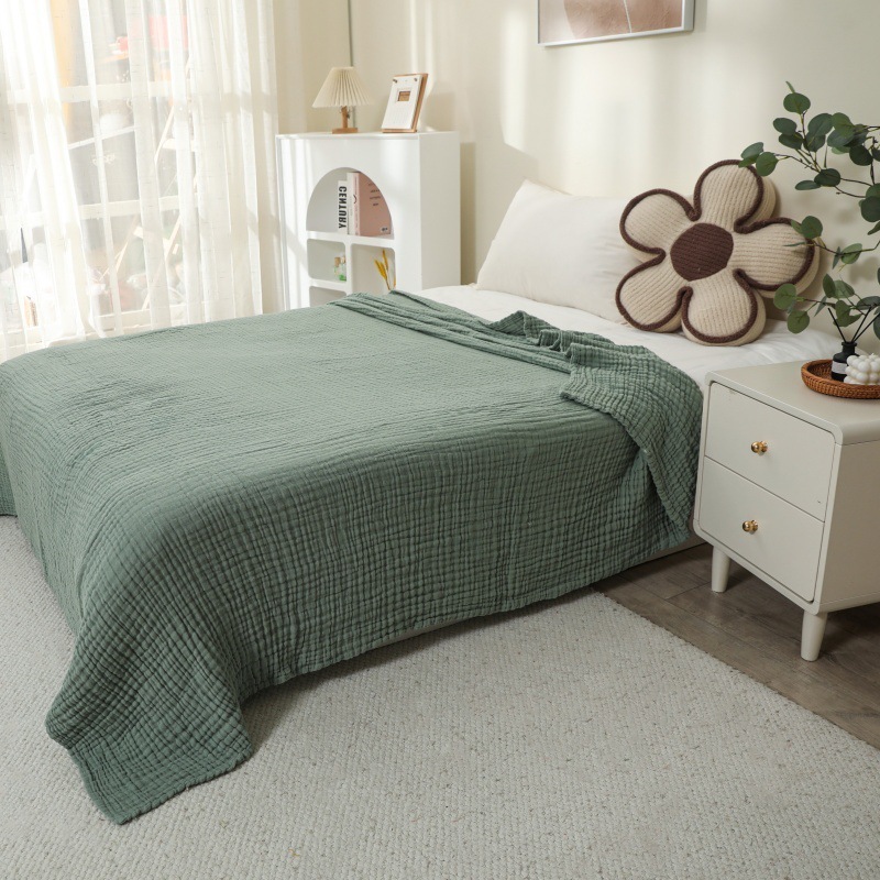 Muslin Throw Blanket Breathable Gauze All Season Soft and Lightweight