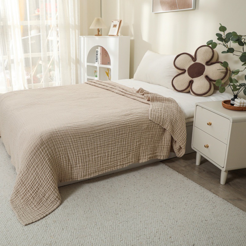 Muslin Throw Blanket Breathable Gauze All Season Soft and Lightweight