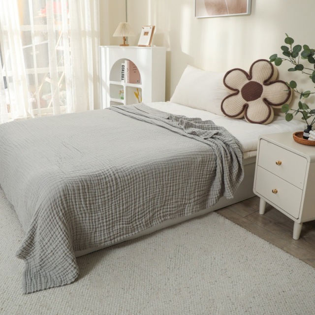 Muslin Throw Blanket Breathable Gauze All Season Soft and Lightweight