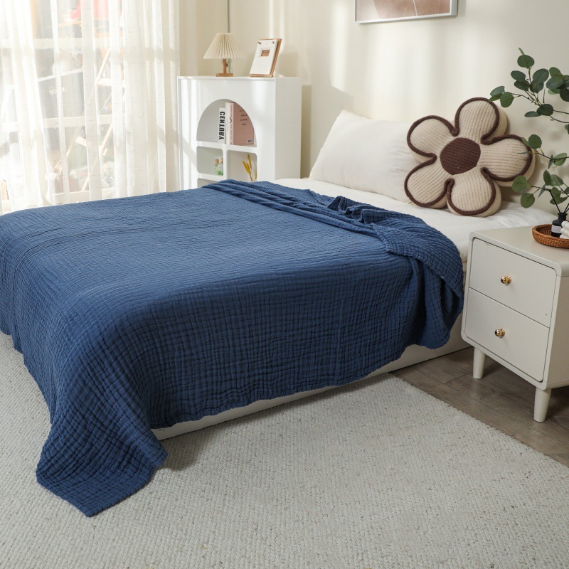 Muslin Throw Blanket Breathable Gauze All Season Soft and Lightweight