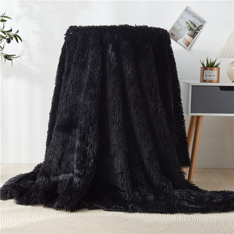 Soft Fuzzy Faux Fur Throw Blanket Long Hair Shaggy Fluffy Cozy Plush Comfy