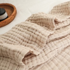 Muslin Throw Blanket Breathable Gauze All Season Soft and Lightweight