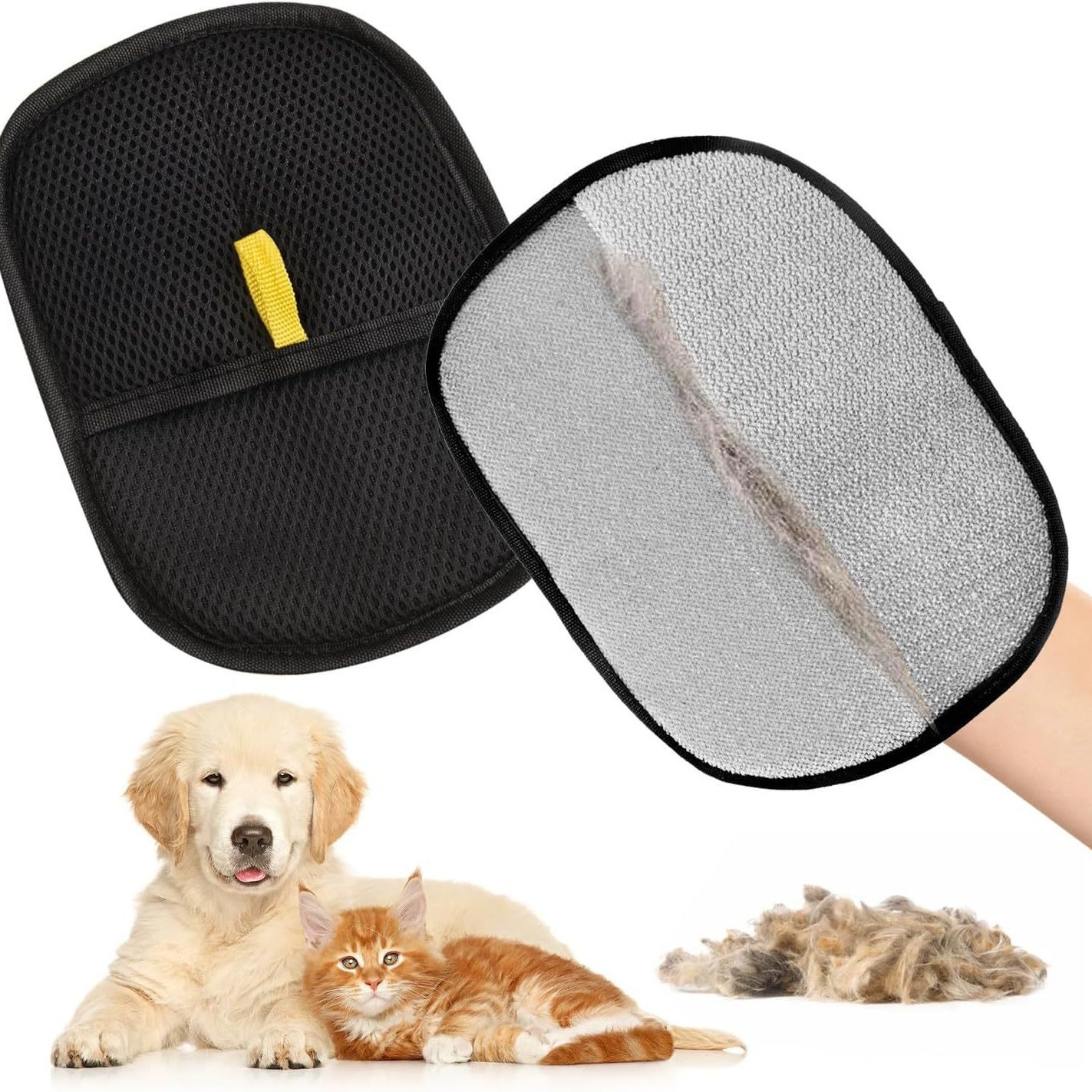 Pet Hair Remover Portable Washable Dehairing Gloves Pet Cleaning Products Pet Accessories