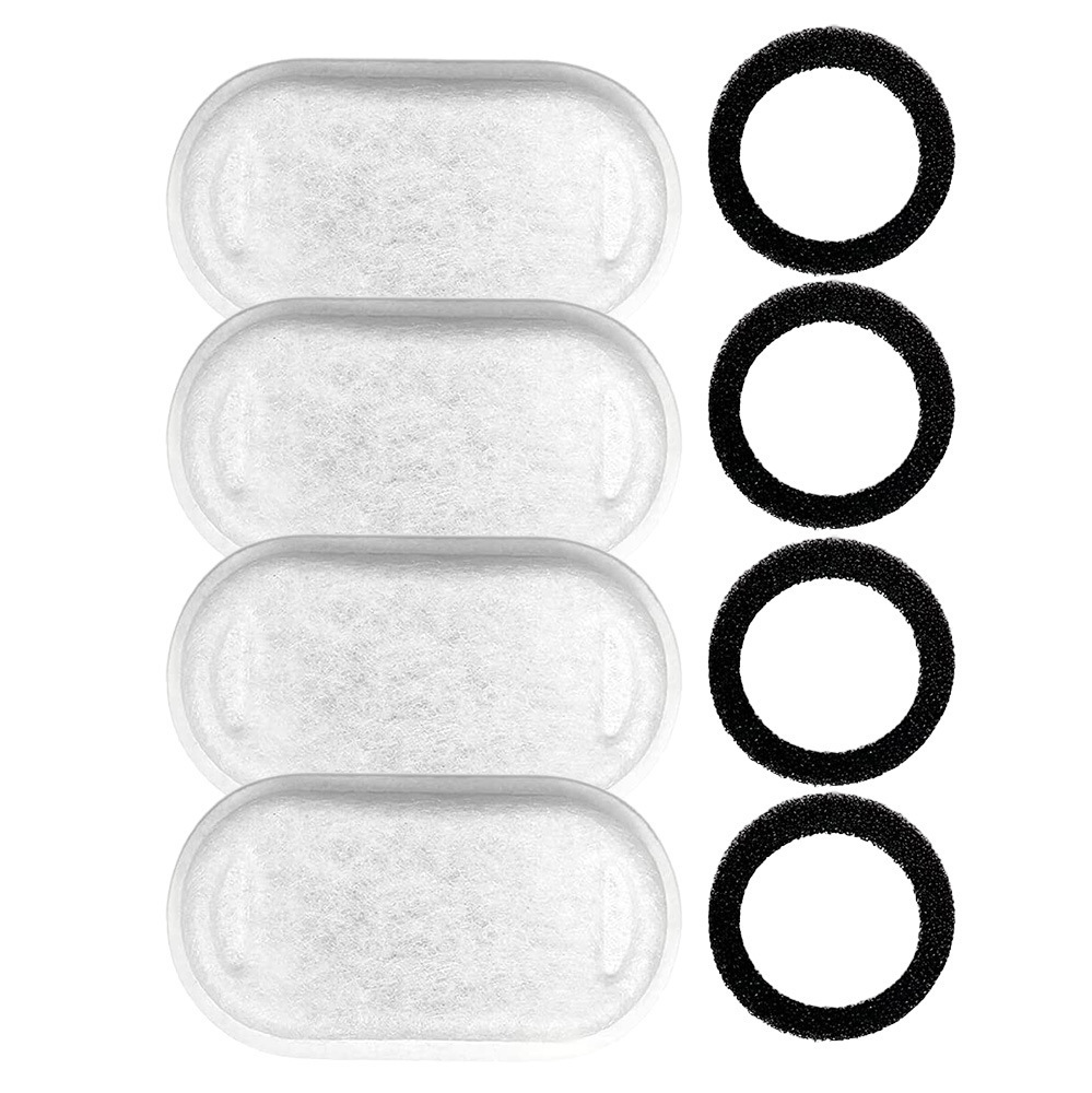 Automatic Cat Fountain Filter Replacement Activated Carbon Cat Drinking Water Filter With Sponge Foam Filter