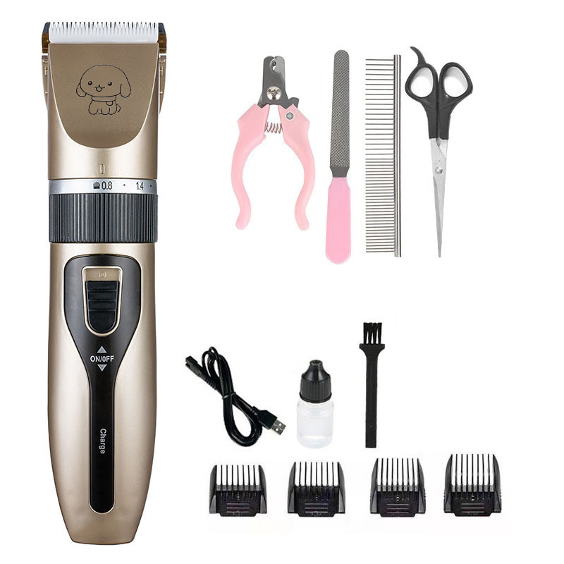 Electric Pet Clipper Grooming Kit For Dogs Reachageable Trimmer Haircut Cat Hair Cutting Remover Professional Machine Set