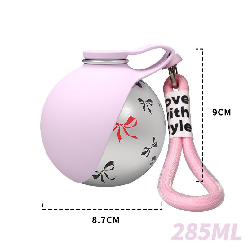 Portable Dog Water Bottle Leak-Proof Compact Dog Travel Water Bottle Stainless Steel Silicone