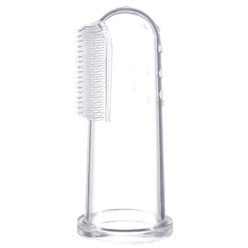 Silicone Soft Pet Finger Cuff Toothbrushes Dog Brush Bad Breath Tartar Teeth Care Tool Cat Cleaning Scrub Silicagel Pet Supplies