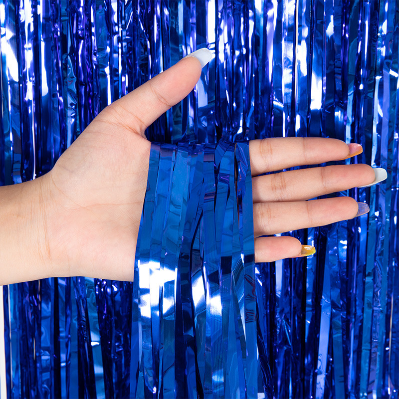 Party Metallic Tinsel Foil Fringe Curtains Backdrop for Birthday New Year Eve Party Photo Wedding Baby Shower Decor