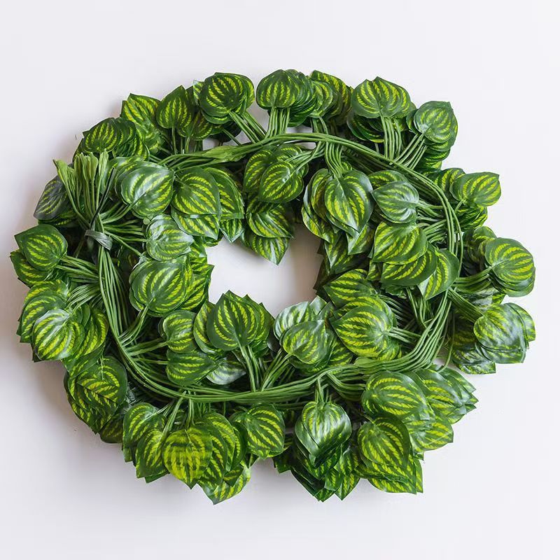 Artificial Green Leaves Ivy Vine Garland Creeper Rattan Fake Leaf Plants Hanging Garlands for Garden Wedding Party Home Decor