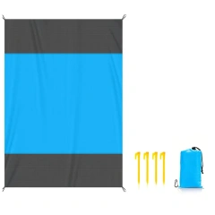 Blue Gray 78x56 inch