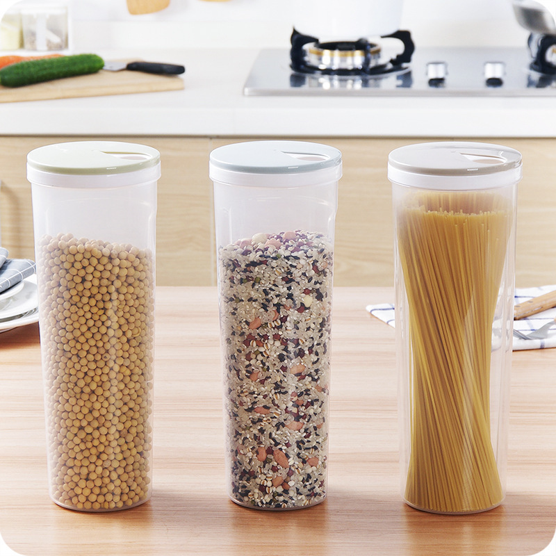 Noodles Sealed Can Kitchen Accessories Food Grade Plastic Kitchen Storage Organization Quantitative Divided Can Storage Box
