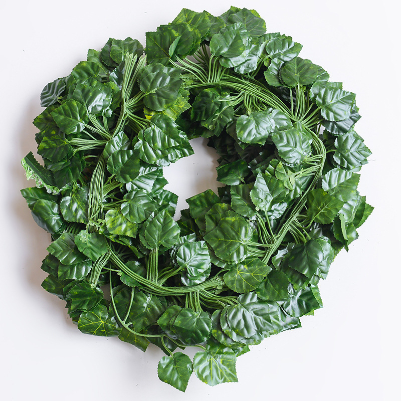 Artificial Green Leaves Ivy Vine Garland Creeper Rattan Fake Leaf Plants Hanging Garlands for Garden Wedding Party Home Decor