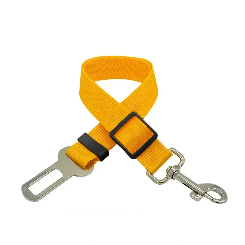 Dog Car Seat Belt Safety Protector Travel Pets Accessories Dog Leash Collar Breakaway Solid Car Harness