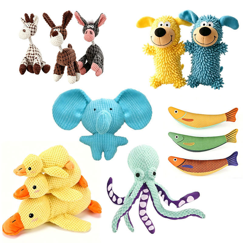 Pet Plush Toy Interactive Sound Anti-Demolition Home Large And Small Dog Boredom Companion Dog Toy