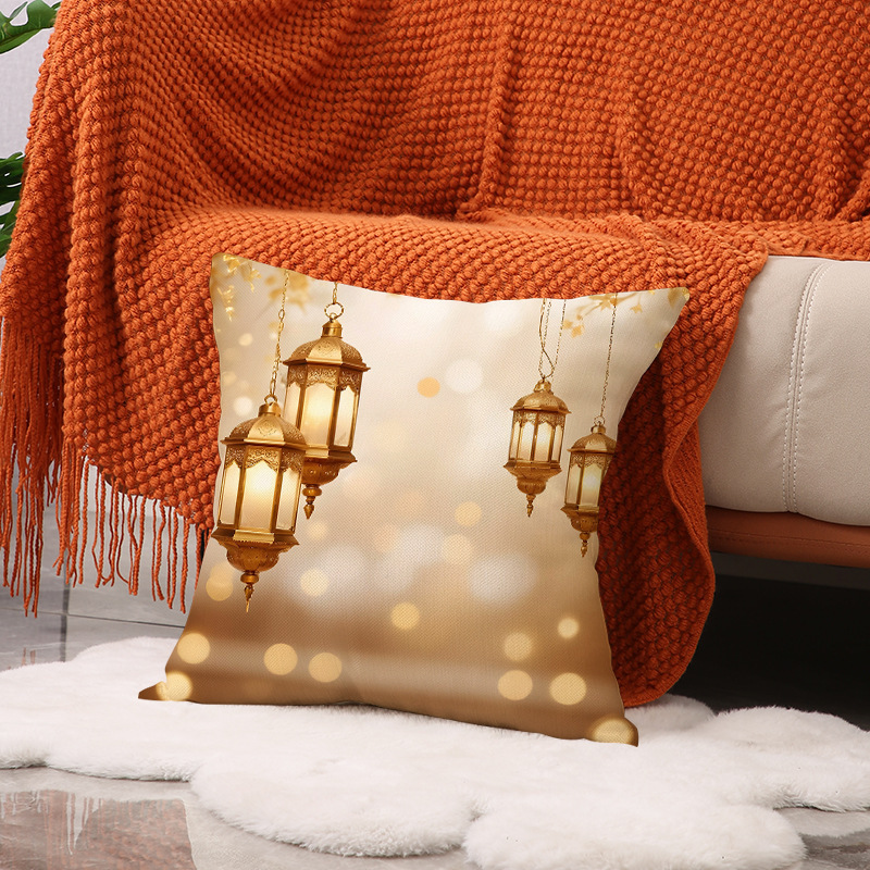 EID Mubarak Decor Cushion Cover Aid Ramadan Decorations Islamic Muslim Decor Ramadan Kareem EID Al Adha Ramada Pillowcase