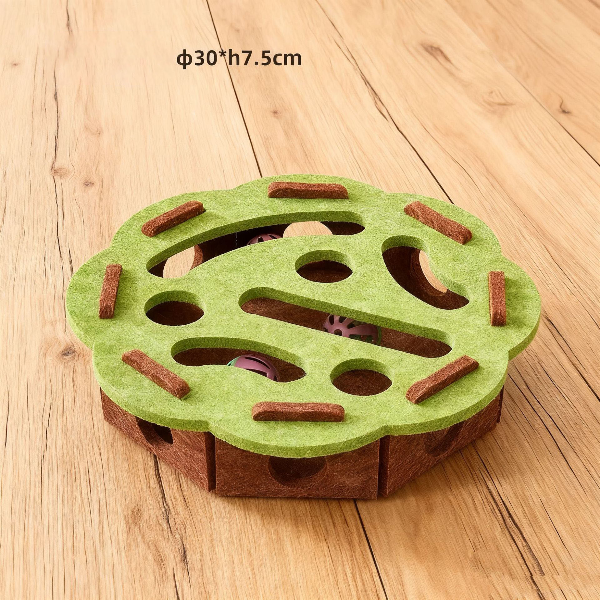 Cat Puzzle Toy Felt Puzzle Box Cat Exercise Toy With Ball Indoor Sports Entertainment Hunting Cat Toys