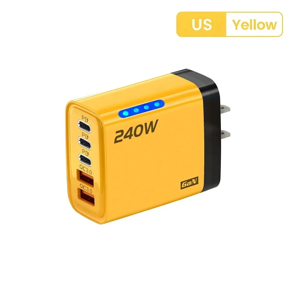 240W USB C Charger Quick Charge QC 3.0 PD Fast Charging Type C Phone Charger Adapter for iPhone Samsung Xiaomi Wall USB Chargers