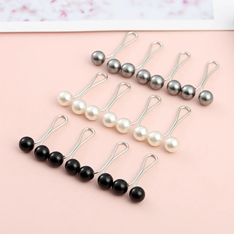 12pcs /Set Pins Hijab Pearl Pins Headscarf Durag Soft Turban Head Wraps For Women Scarf Clips Muslim Arab Hijab Accessories
