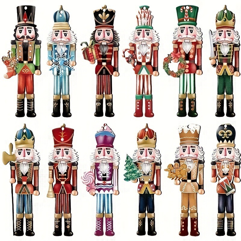 Nutcracker Wooden Decorative Set Christmas Gift Party Decoration Home Decor