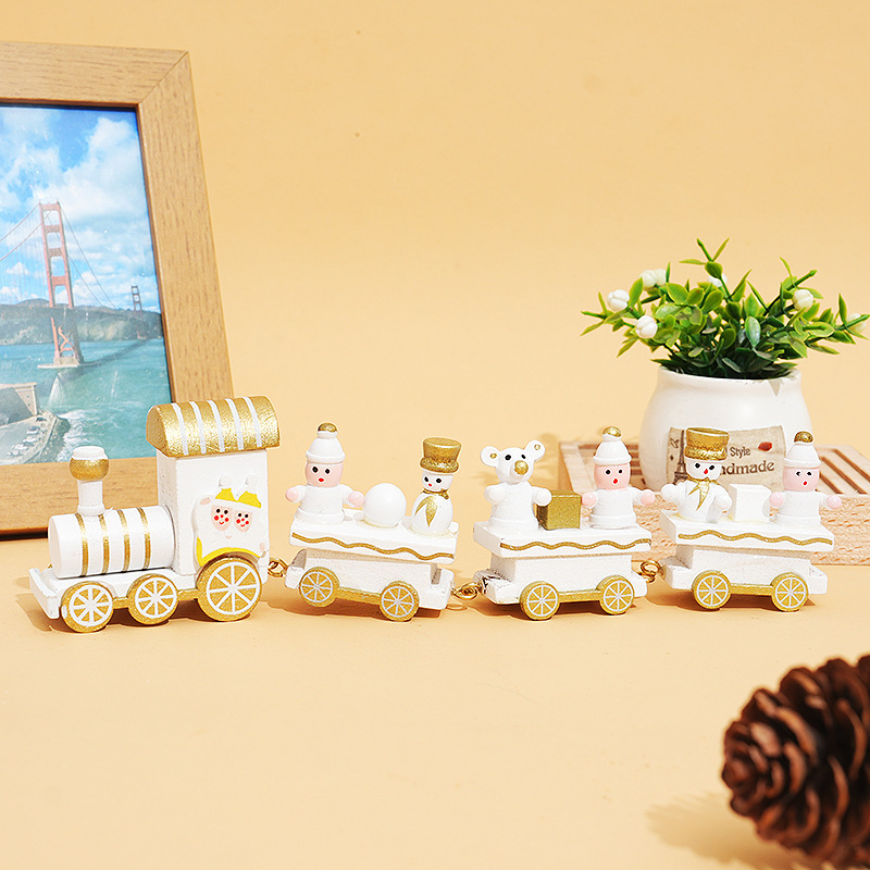 Christmas Train Decorations Ornament Xmas Navidad Noel Gifts Happy New Year