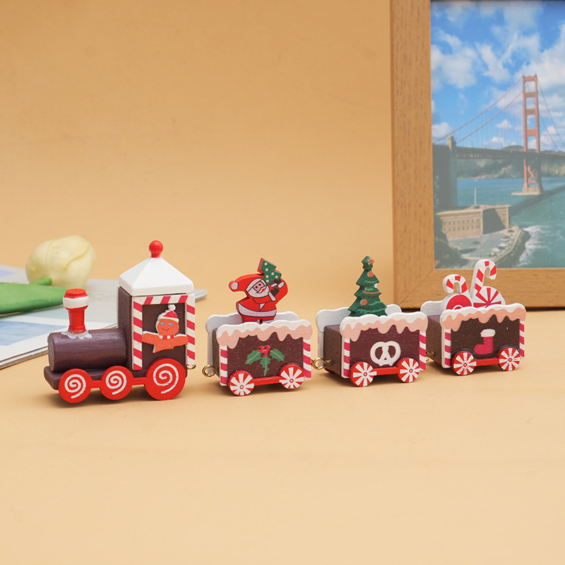 Christmas Train Decorations Ornament Xmas Navidad Noel Gifts Happy New Year