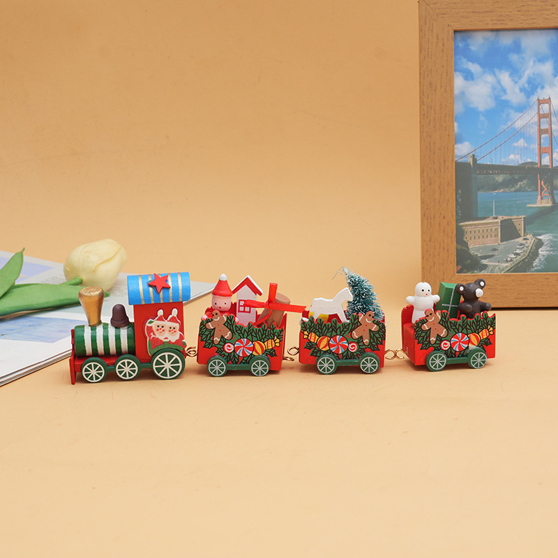 Christmas Train Decorations Ornament Xmas Navidad Noel Gifts Happy New Year