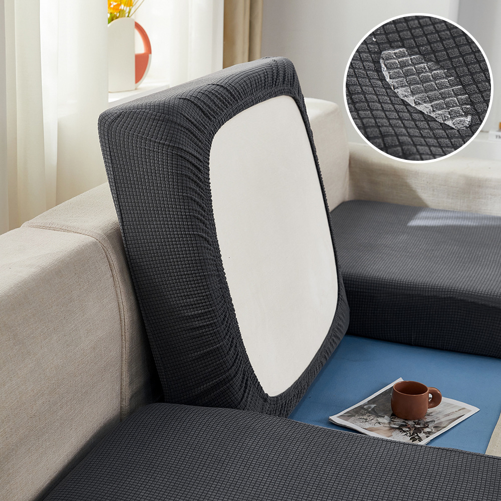 Thicken Elastic Sofa Cover For Living Room Solid Color Furniture Protector Sofa Cushion Cover Slipcover Removable Couch Covers