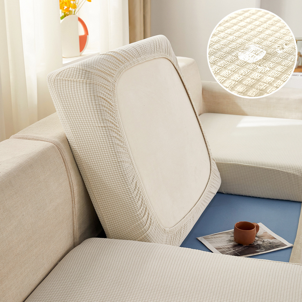 Thicken Elastic Sofa Cover For Living Room Solid Color Furniture Protector Sofa Cushion Cover Slipcover Removable Couch Covers