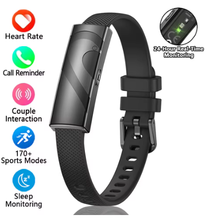 Smart Watch Band for Men Women Sports Fitness Tracker Smart Bracelet Heart Rate Blood Oxygen Monitor Pedometer