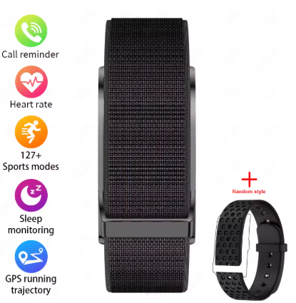 No Screen Smart Bracelet Heart Rate Blood Pressure Health Monitoring GPS Running Trajectory Waterproof Smart Wristband