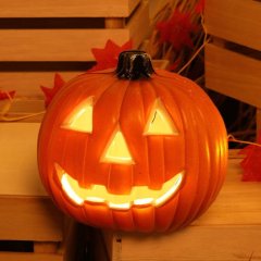 Spooky Halloween LED Pumpkin Lantern Illuminating Home Decor Bar Scene Setter Festive Decoration for Your Halloween Party