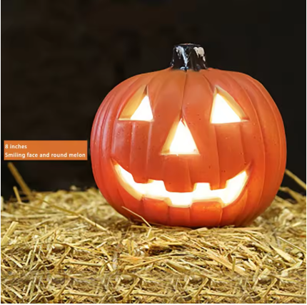 Spooky Halloween LED Pumpkin Lantern Illuminating Home Decor Bar Scene Setter Festive Decoration for Your Halloween Party