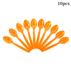 10pcs Orange Spoons
