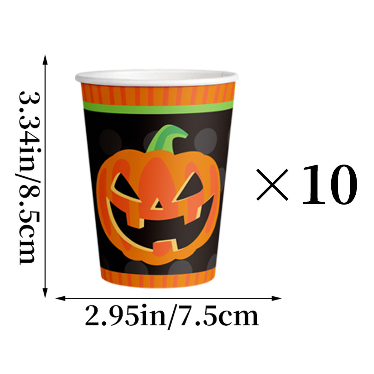 Halloween Disposable Tableware Sets Paper Plates Cups Ghost Pumpkin Halloween Party Decorations