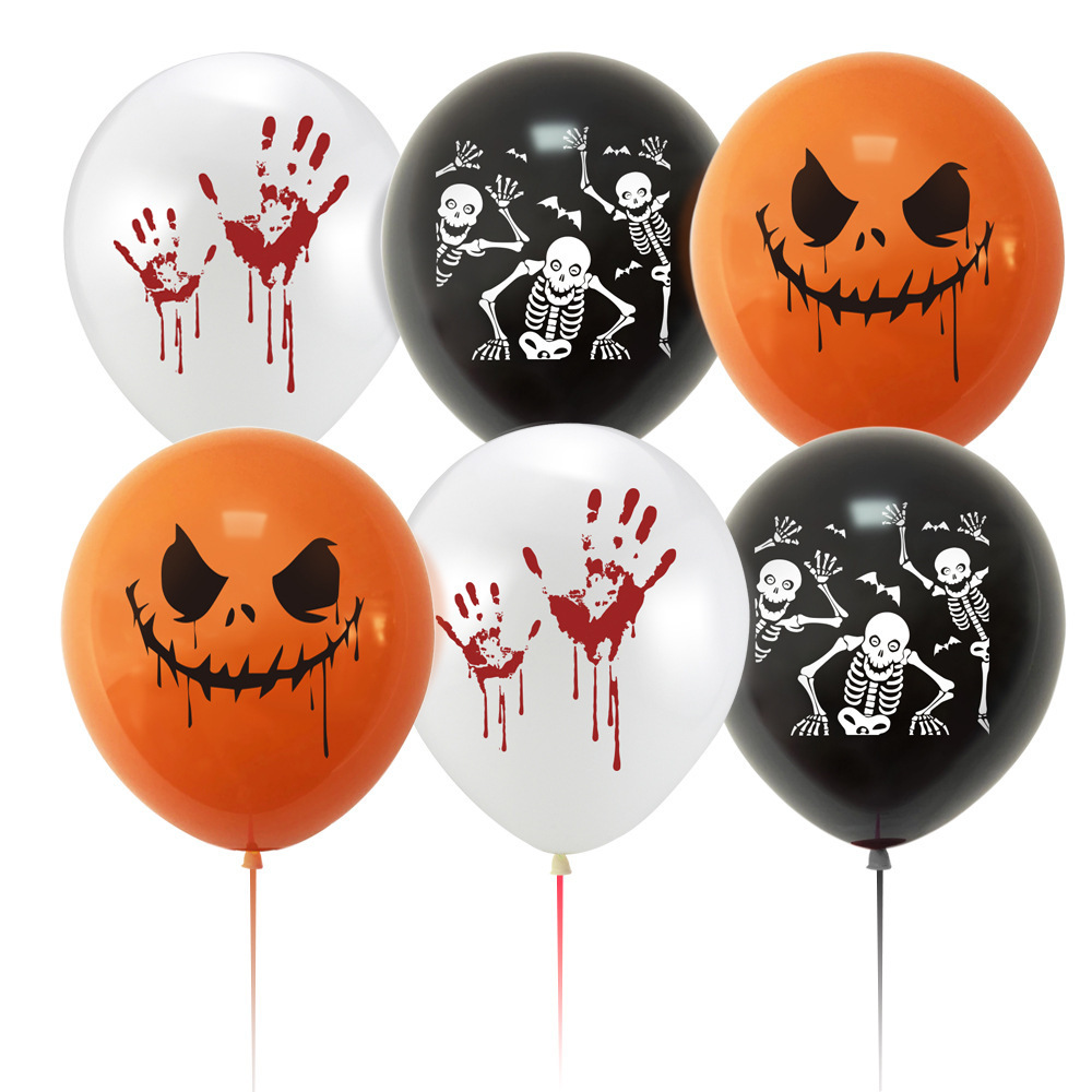 10inch Halloween Balloons Black Orange White Pink Latex Balloon for Halloween Holiday Events Party Favors Supplies Decoration