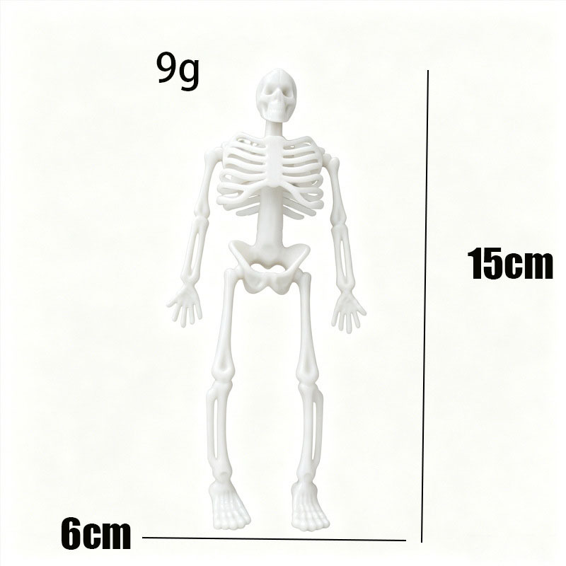 Halloween Decorations Skeleton Posable Human Shape Skeleton Halloween Fake Bone Horror Decoration