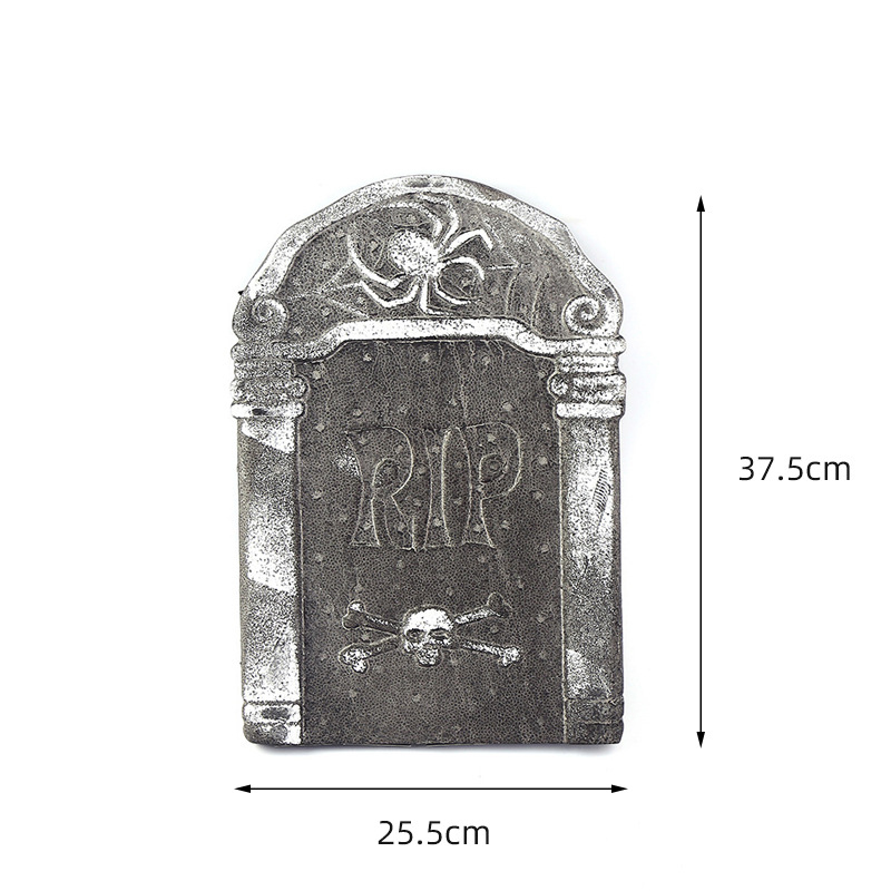 Halloween Yard Signs Tombstone Decoration Cemetery 4 Different Foam Haunted House Graveyard for House Outdoor Party Prank Props