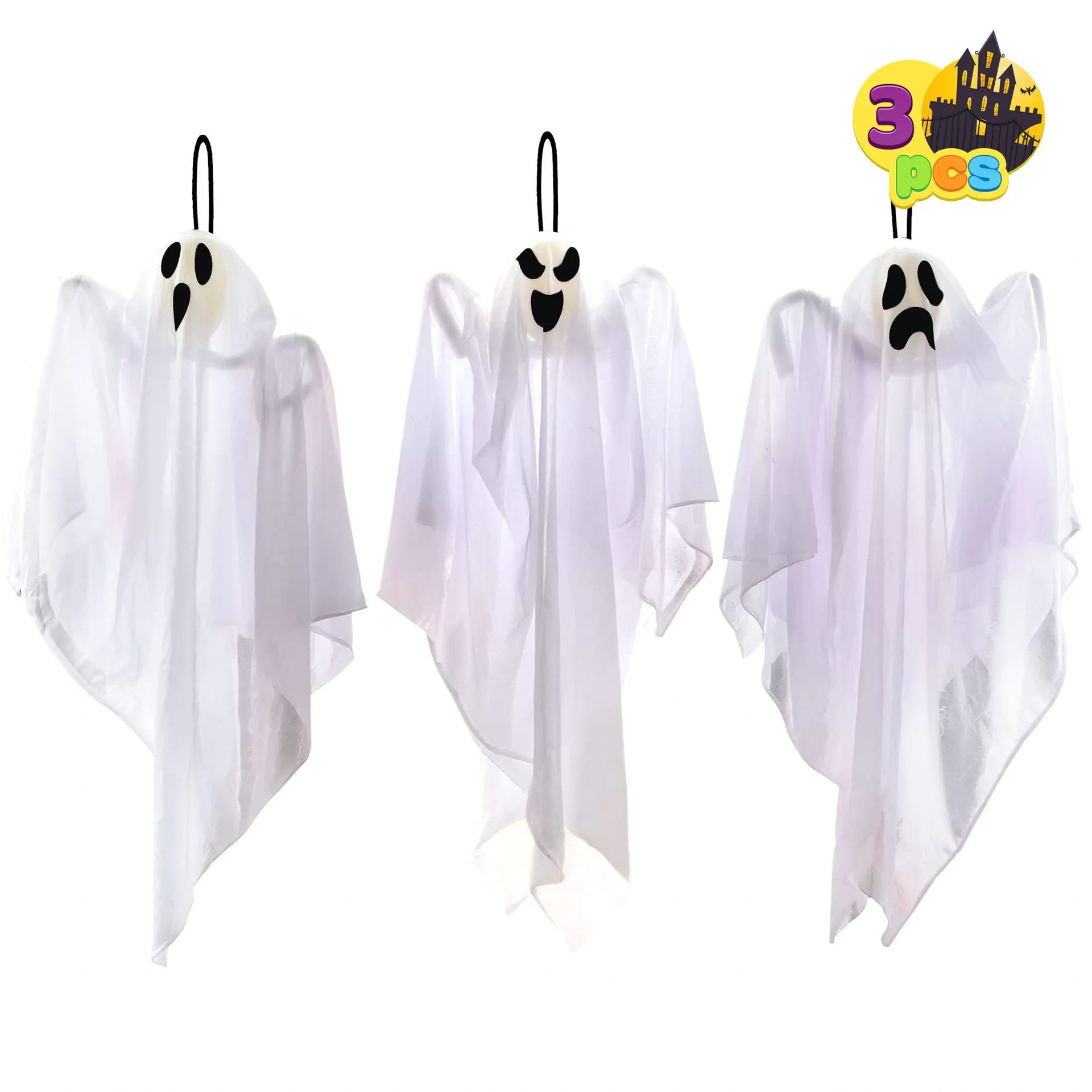 Halloween Decoration Hanging Ghosts Cute Flying Ghost for Front Yard Patio Lawn Garden Holiday