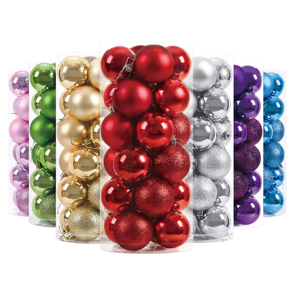 24Pcs Christmas Balls Christmas Tree Pendant Ornaments for Party Decor New Year Navidad Gifts Accessory